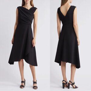 vince camuto ruched asymmetric laguna crepe dress | Dresses | Vince Camuto Navy Lace Overlay Formal Shoulder dress
